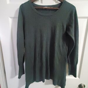 ATHLETA MED. GRAY TUNIC SWEATER. CASHMERE BLEND.